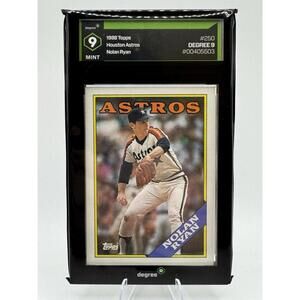 Vintage Collectors Edition 1988 TOPPS  #250 NOLAN RYAN Degree Graded 9